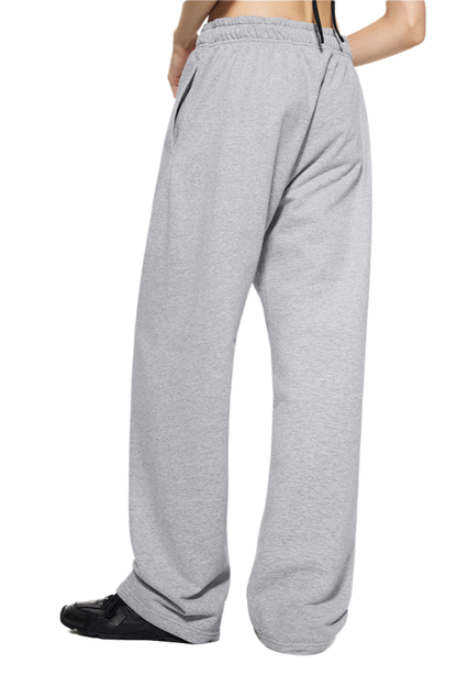 Unisex Summer 450g Elastic Drawstring Straight Pants