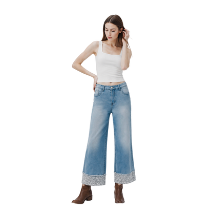 Women's High Waist Wide Leg Jeans