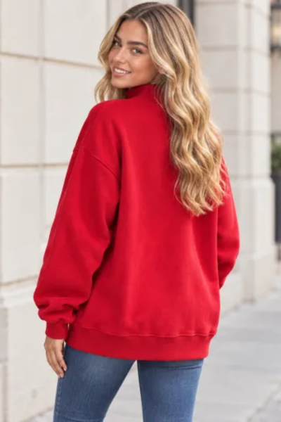 Women Fall Clothing Jesus Saves Mock Neck Sweatshirt