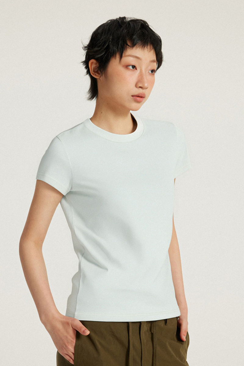 Women's Fitted Breathable Solid OutdoorT-shirt