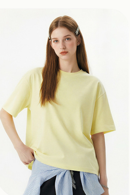 Women's Summer 280g Cotton Washed Oversized Boxy Tee