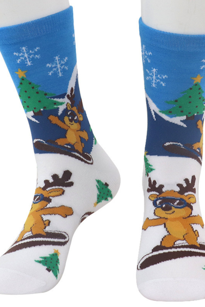 Unisex Christmas Long Cotton Casual Sports Socks