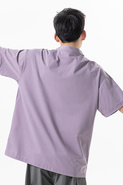 Men's Summer Outdoor Mint Half Zip Quick Dry Tee