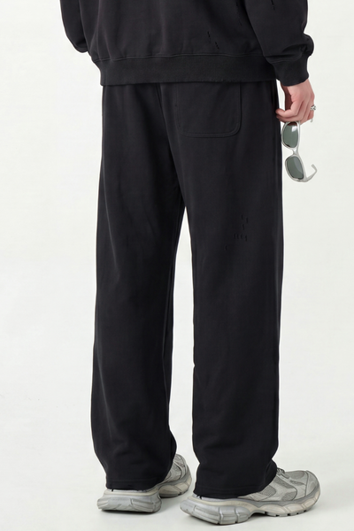 Men Fall Clothing Distressed Wide Leg Streetwear Sweatpants