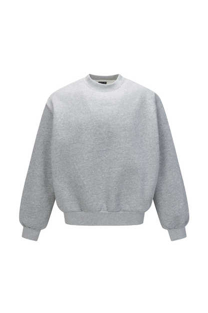 Men Winter Fleece Lined Crew Neck Oversized Sweatshirt