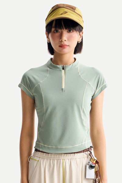 Women's Outdoor Slim Crop Quick Dry LS Tee