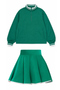 Green Skirt-Green Jacket
