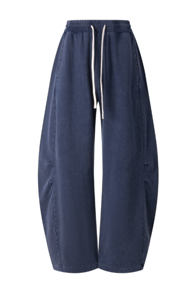 Men's Summer Vintage Washed Cotton Drawstring Cargo Pants