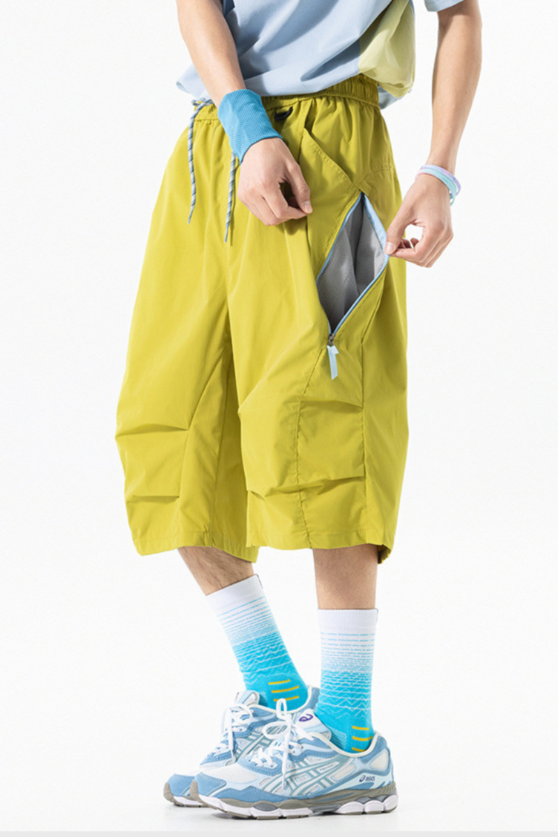 Men's Summer Hiking Quick Dry Breathable Cargo 7/8 Shorts
