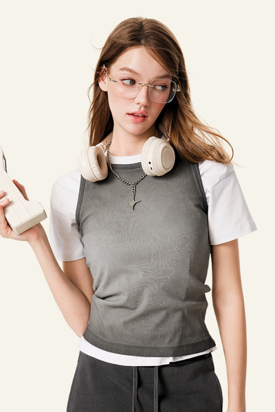Women's Streetwear Vintage Slimning Tank Top