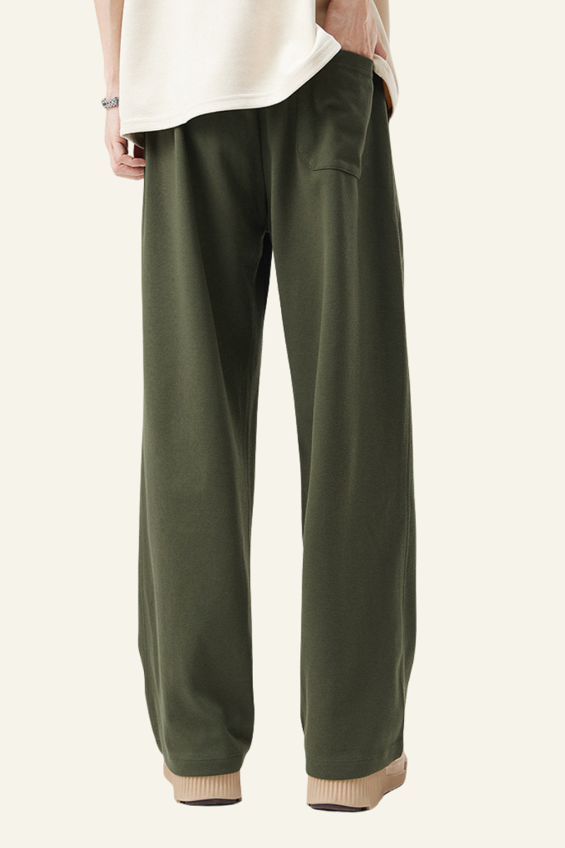 Men's Side-Striped Draped Casual Pants