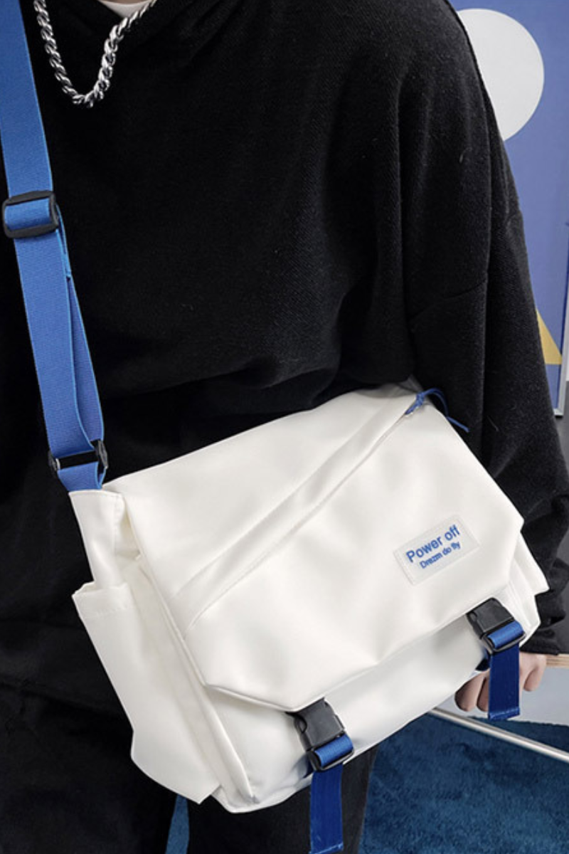 Unisex All Season Nylon Multi Pocket Crossbody Shoulder Bag