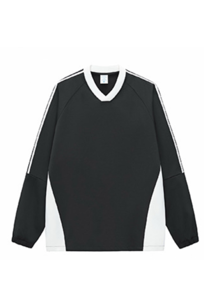 Men's Fall Colorblock V-Neck Raglan Long-Sleeve T-Shirt