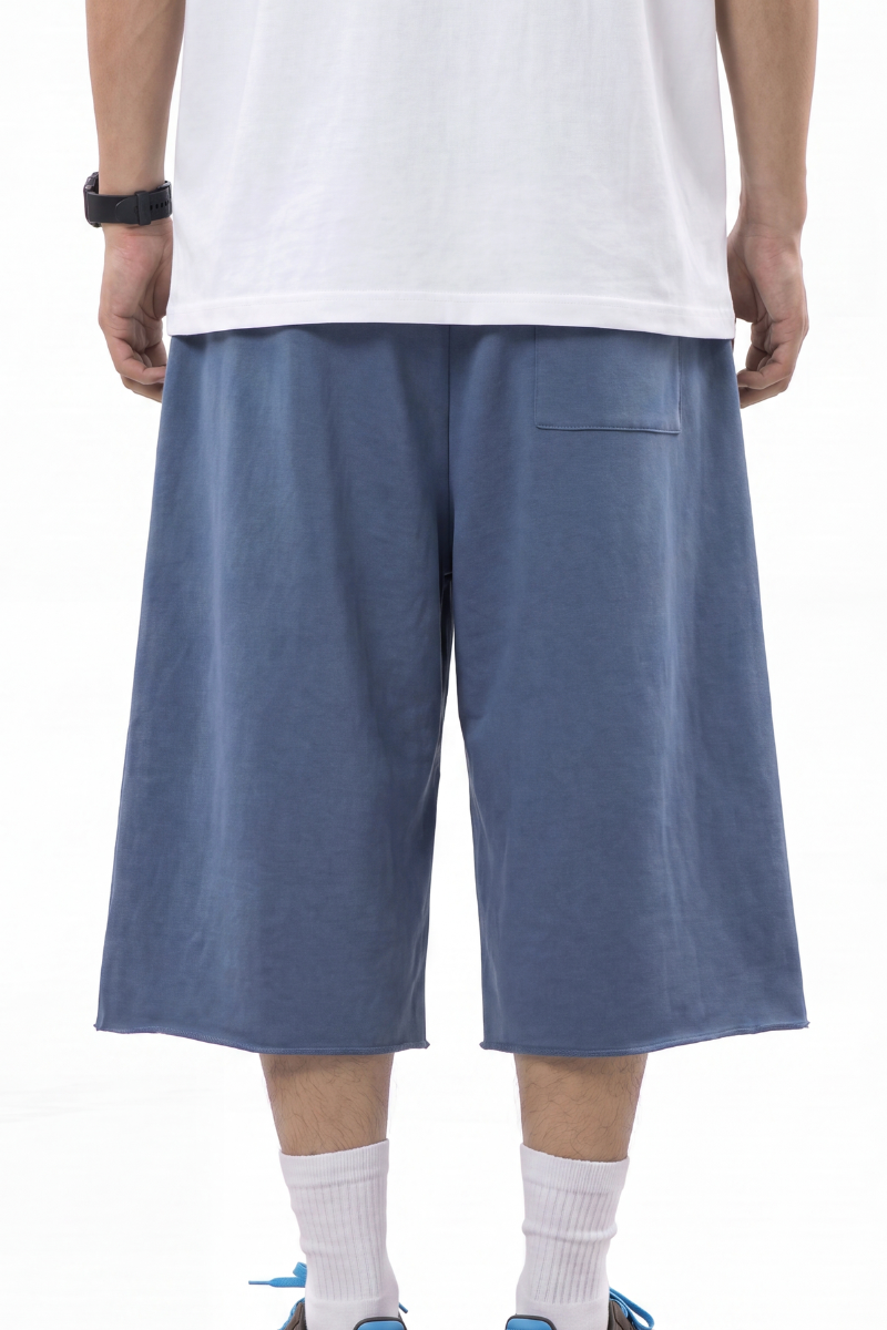 Men's Summer French-Terry Loose 7-Inch Streetwear Shorts