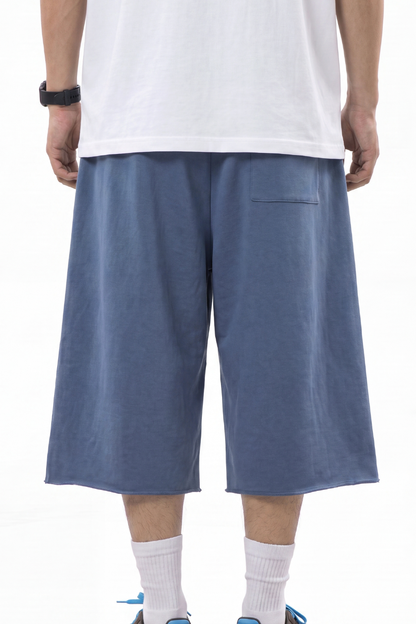 Men's Summer French-Terry Loose 7-Inch Streetwear Shorts