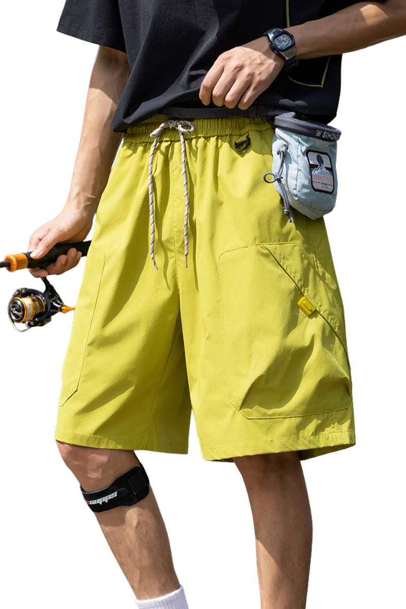 Unisex Summer Hiking Tech Cargo Multi-Pocket 5" Shorts