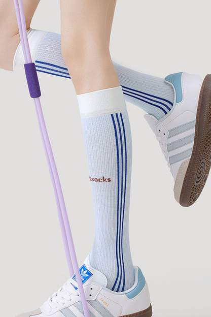 Women's Fall Graduated-Compression Athletic Knee-High Socks