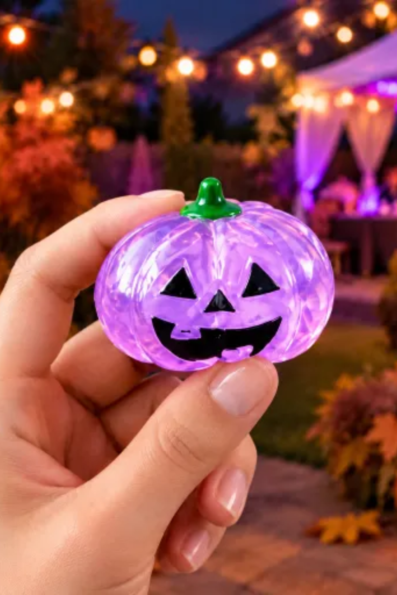 Unisex Fall Halloween Stretchy Gel Pumpkin Squishy Toy
