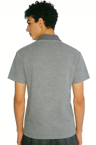 Men's Summer Old Money Plaid Wrinkle-Free Set-in Polo