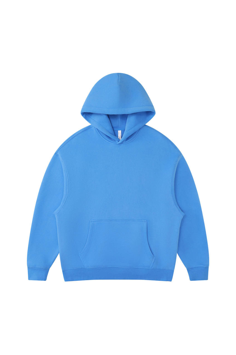 Women's Fall Winter Oversized Solid Kangaroo-Pocket Hoodie