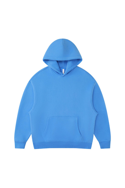 Women's Fall Winter Oversized Solid Kangaroo-Pocket Hoodie