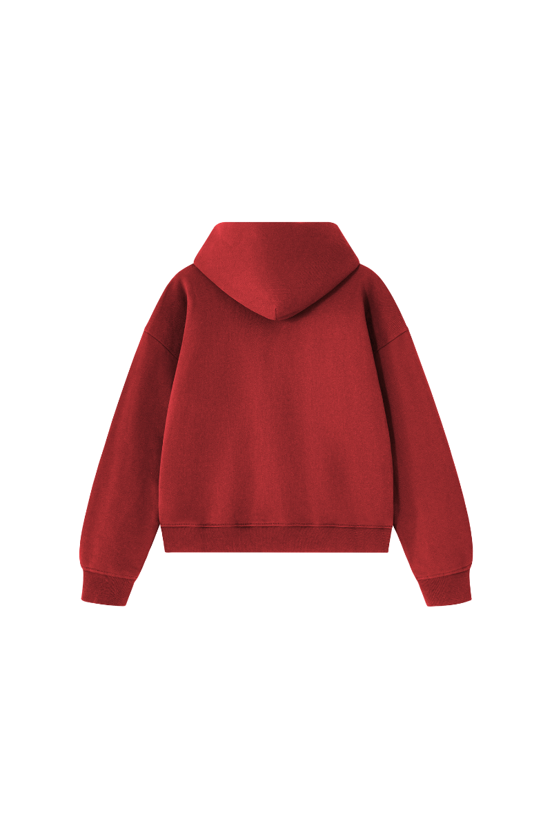 Men Fall Clothing Heavy Terry Double-Zip Pocket Hoodie