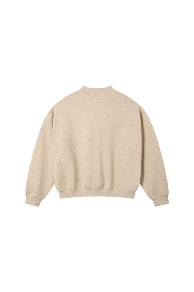 Women Fall Clothing Heathered Old Money Crewneck Sweatshirt