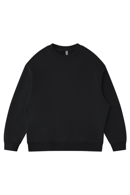 Women's Fall Winter Fleece-Lined Loose Crewneck Sweatshirt
