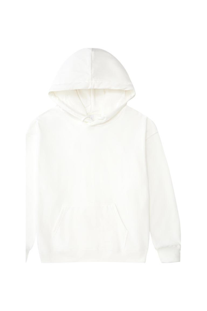 Unisex Fall Winter Oversized Solid Kangaroo-Pocket Hoodie