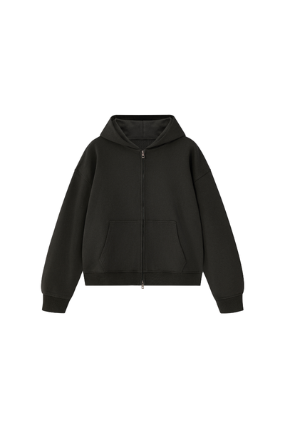 Unisex Fall Clothing Heavy Terry Double-Zip Hoodie