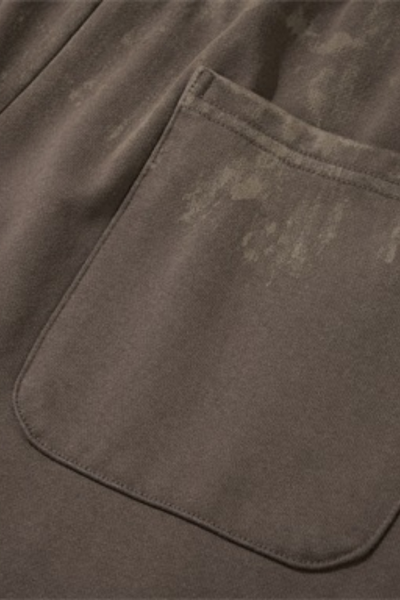 Unisex Fall Clothing Washed Hoodie Wide Leg Sweatpants Set