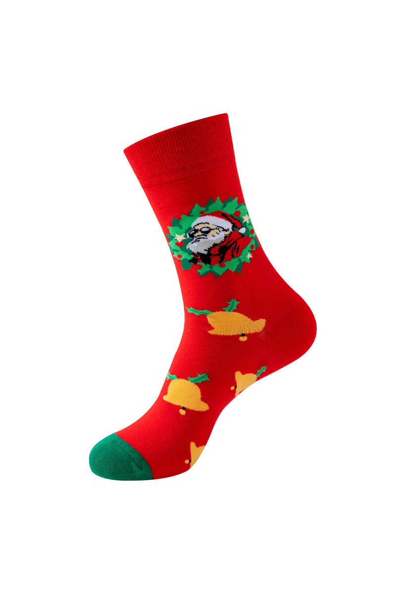 Unisex Fall Winter Festive Cartoon Christmas Crew Socks