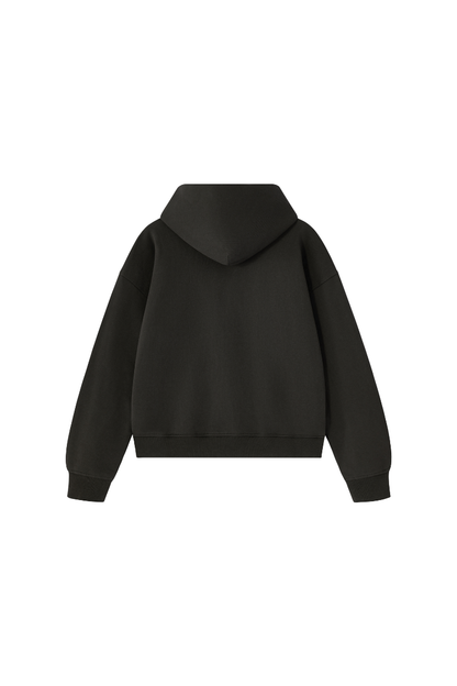 Women Fall Clothing Heavy Terry Double-Zip Pocket Hoodie