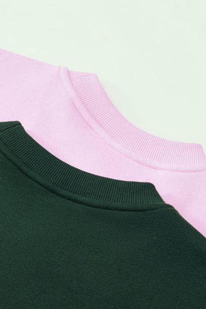 Men's Fall Winter Fleece-Lined Loose Crewneck Sweatshirt