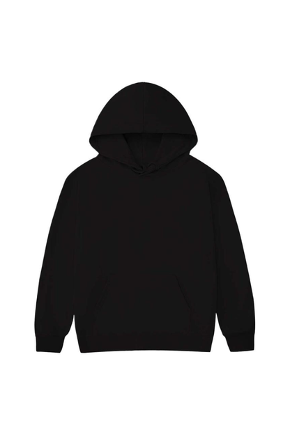 Unisex Fall Winter Oversized Solid Kangaroo-Pocket Hoodie