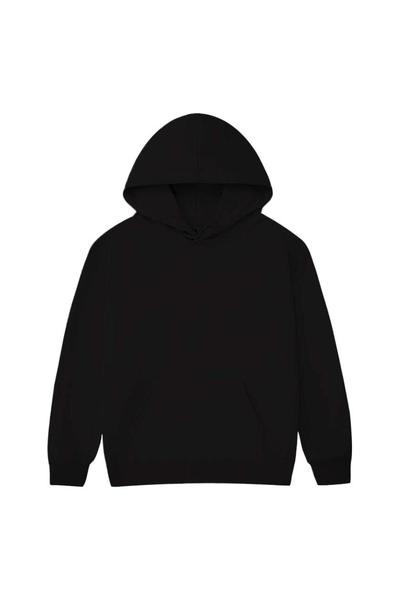 Women's Fall Winter Oversized Solid Kangaroo-Pocket Hoodie