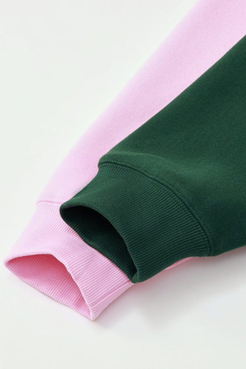 Women's Fall Winter Fleece-Lined Loose Crewneck Sweatshirt