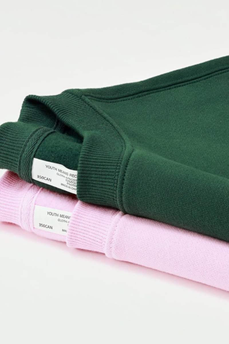 Men's Fall Winter Fleece-Lined Loose Crewneck Sweatshirt