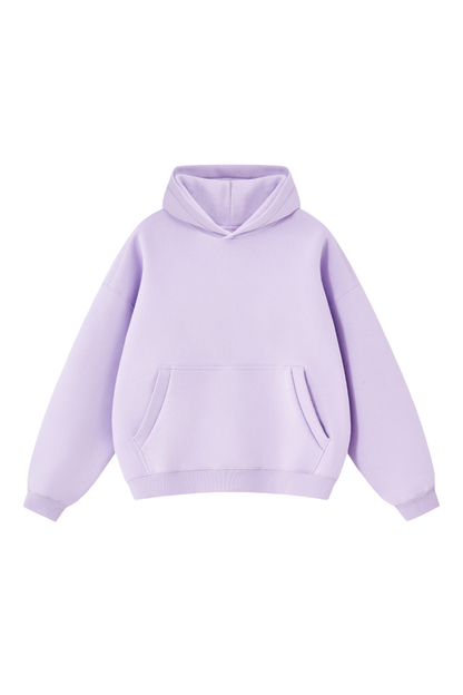 Men Fall Clothing Relaxed Boxy Fleece Pocket Ribbed Hoodie