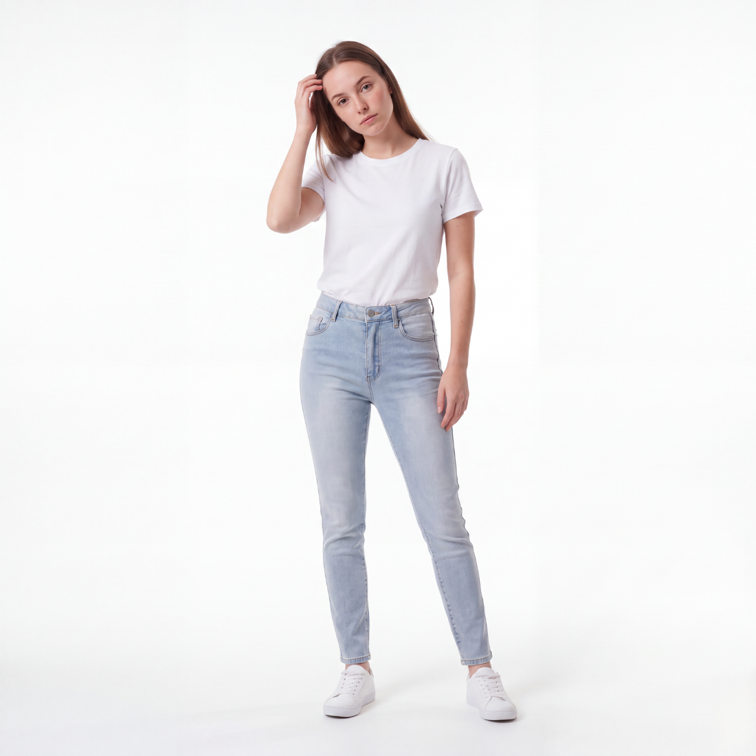 Women's Vintage High Waist Skinny Jeans