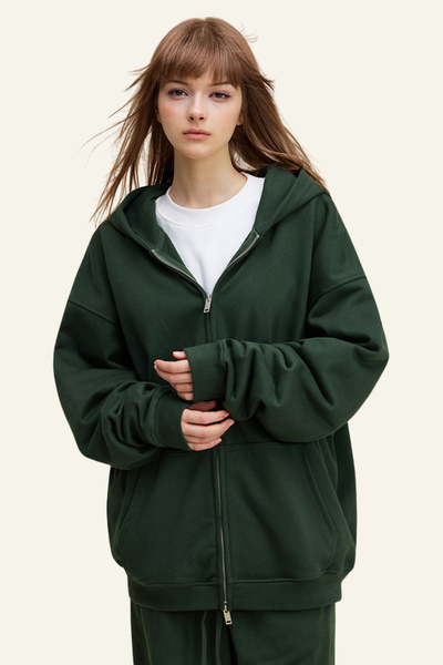 Women's Full Zipper Hooded Jacket