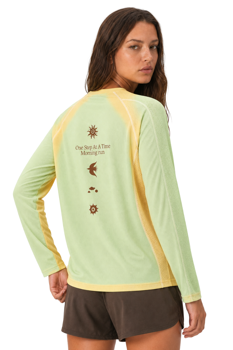 Women's Spring Summer 2026 Long Sleeve Outdoor Ombre Tee