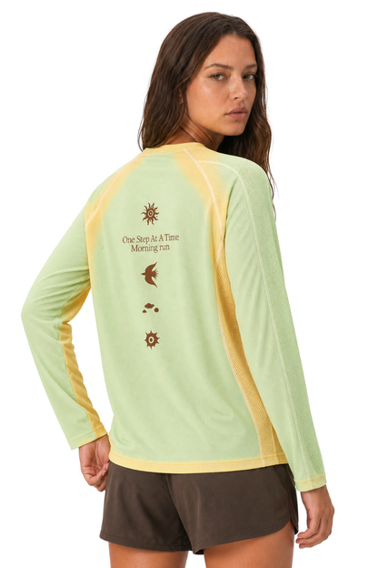 Women's Spring Summer 2026 Long Sleeve Outdoor Ombre Tee