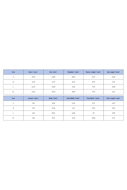 Women's Fall Christmas Letter Print Wide Short Two Piece Set