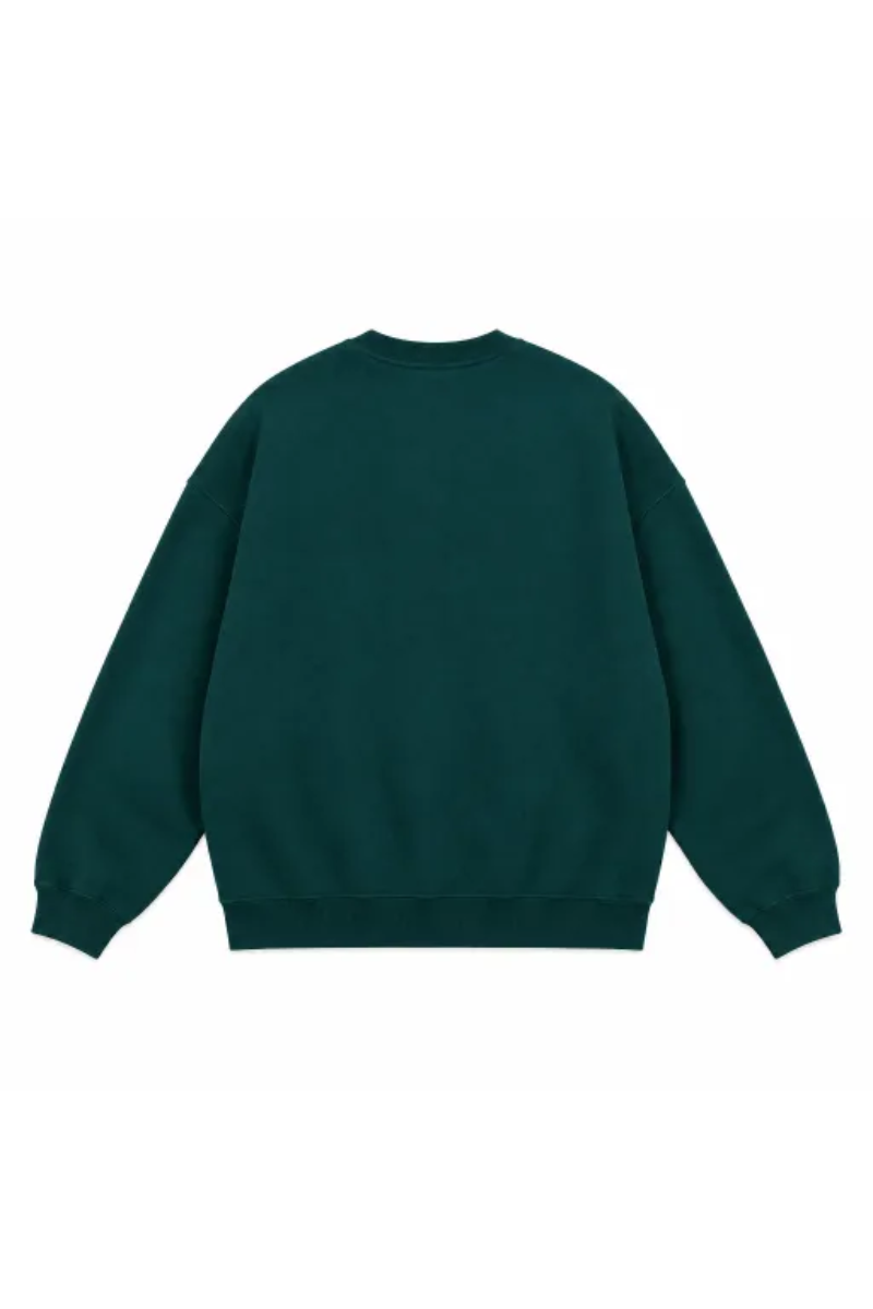 Men's Fall Clothing Fleece Loose Crew Neck Sweatshirt