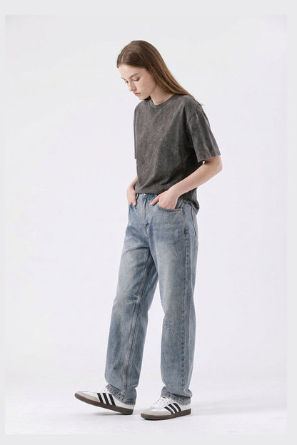 Women's Classic 5-Pocket High Waist Straight Leg Jeans