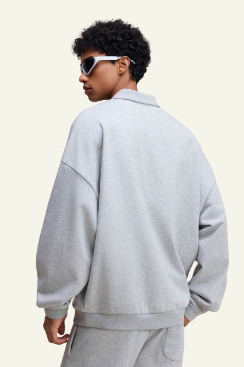 Men's Stand-Collar Pullover Hoodie