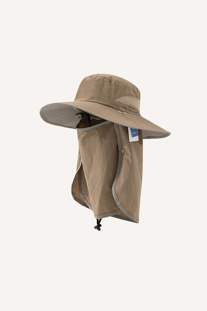 Unisex Summer UPF Sun Hat Neck Flap Fishing Hiking