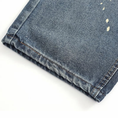 Men's Spring Splash Ink Graffiti Baggy Wide Leg Denim Jeans