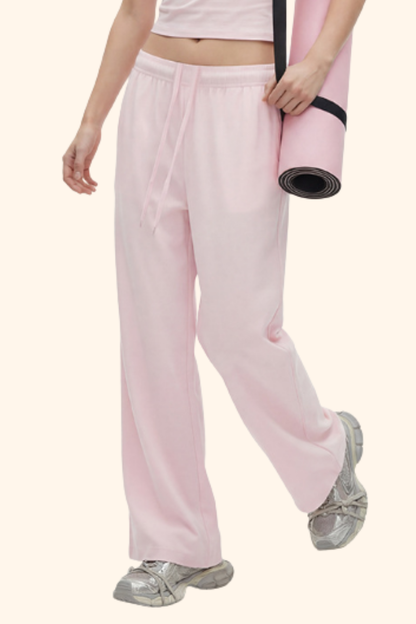 Women's Spring Summer 200g High Stretch Wide Leg Pants